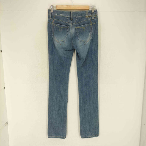 マリテフランソワジルボー MARITHE FRANCOIS GIRBAUD 00S LE JEAN DE ダメージ加工フレアデニムパンツ レディース S