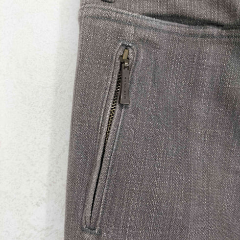 ミッシェルクラン MICHEL KLEIN Y2K 裾ジップフレアデニムパンツ レディース 36