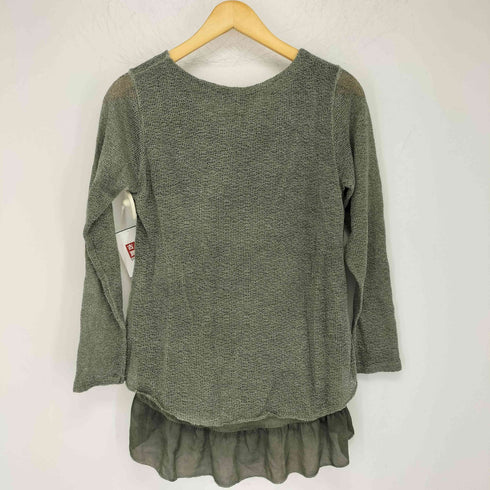 miss & yes イタリア製 モヘア混 レイヤードカットソー 製品染め レディース