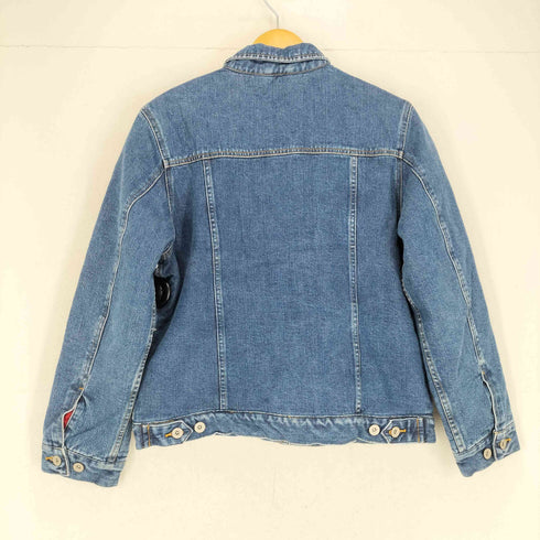 エディーバウアー Eddie Bauer 90S 裏地チェック柄 デニムジャケット メンズ import:M