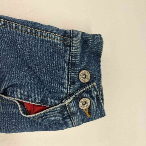 エディーバウアー Eddie Bauer 90S 裏地チェック柄 デニムジャケット メンズ import:M