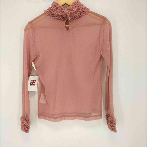 taffeta メッシュカットソー レディース