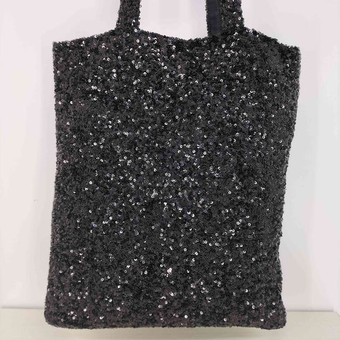 ビュレ Beaure 薄マチ スパンコール トートバッグ レディース