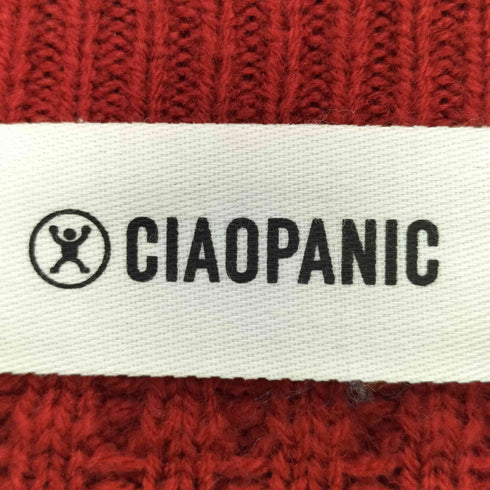 チャオパニック Ciaopanic ニット ハンドステッチワッフルニットプルオーバー メンズ FREE