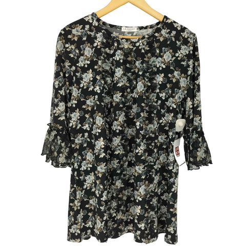 LA MONET フリルストレッチワンピース レディース