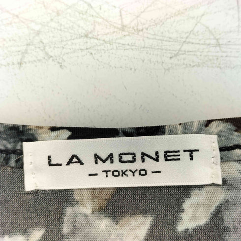LA MONET フリルストレッチワンピース レディース