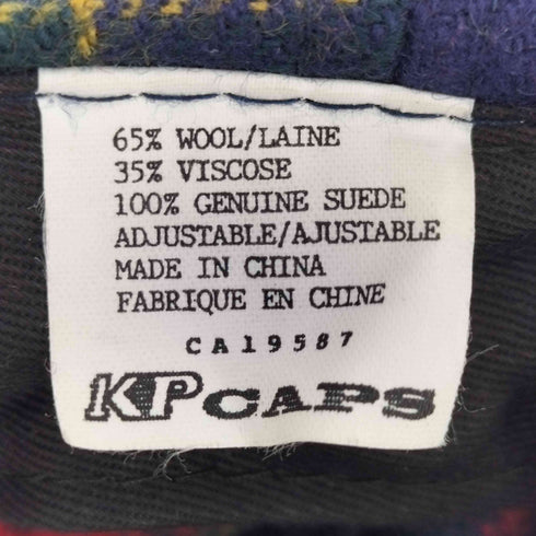 KP CAPS チェック柄 6パネル キャップ メンズ
