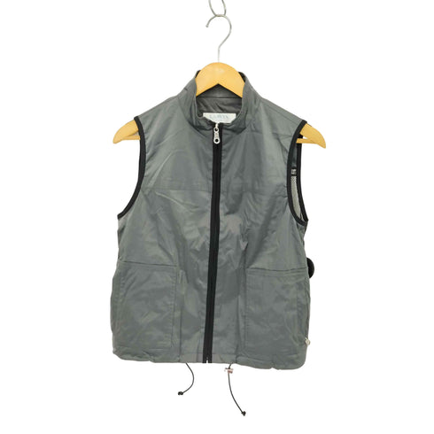 ランバン LANVIN 90-00s SPORTS リフレクティブ ジップアップ メッシュベスト Tech メンズ 38