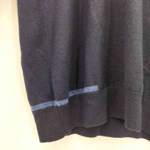 ジョゼフオム JOSEPH HOMME シルク混 ウール ラインデザイン クルーネック ニット メンズ 50