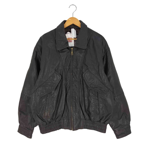 Urban Equipment Jacket インド製 レザーブルゾン メンズ import:L