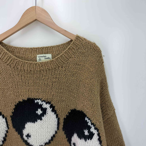 macmahon knitting mills Crew Neck Knit-Line Yin&Yang 陰陽 メンズ