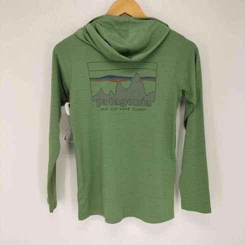 パタゴニア patagonia Woman's Cap Cool Daily Graphic Hoody '73 Skyline: Rinsed Green X-Dye レディース import:XS
