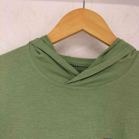 パタゴニア patagonia Woman's Cap Cool Daily Graphic Hoody '73 Skyline: Rinsed Green X-Dye レディース import:XS