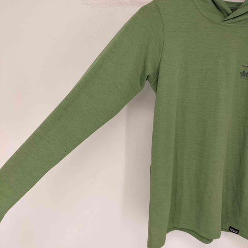 パタゴニア patagonia Woman's Cap Cool Daily Graphic Hoody '73 Skyline: Rinsed Green X-Dye レディース import:XS