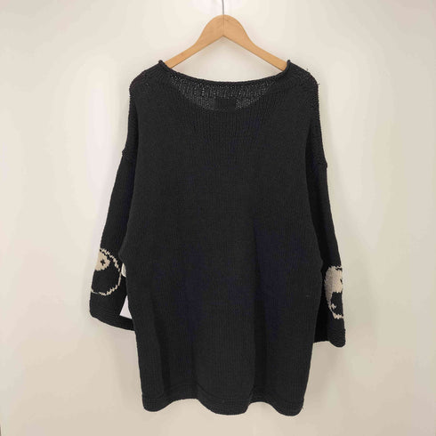 macmahon knitting mills Crew Neck Knit-Line Yin&Yang 陰陽 コットンニット メンズ