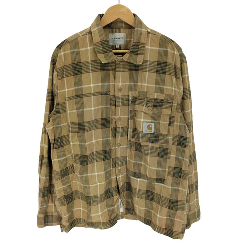 カーハートワークインプログレス Carhartt WIP L/S HADLEY SHIRT ロングスリーブ ハドリー シャツ メンズ import:XL