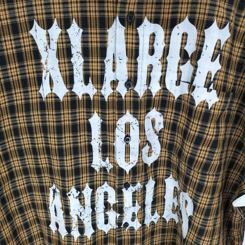 エクストララージ XLARGE 24SS PRINTED PLAID S/S SHIRT プリント柄 チェック柄 半袖 シャツ メンズ JPN:XL