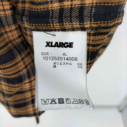 エクストララージ XLARGE 24SS PRINTED PLAID S/S SHIRT プリント柄 チェック柄 半袖 シャツ メンズ JPN:XL