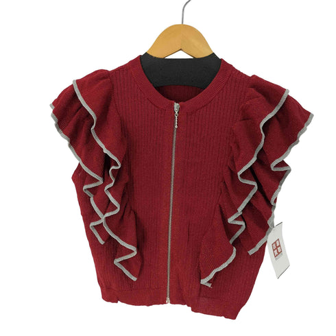 ジュエティ jouetie ZIPフリルラメニット レディース JPN:M