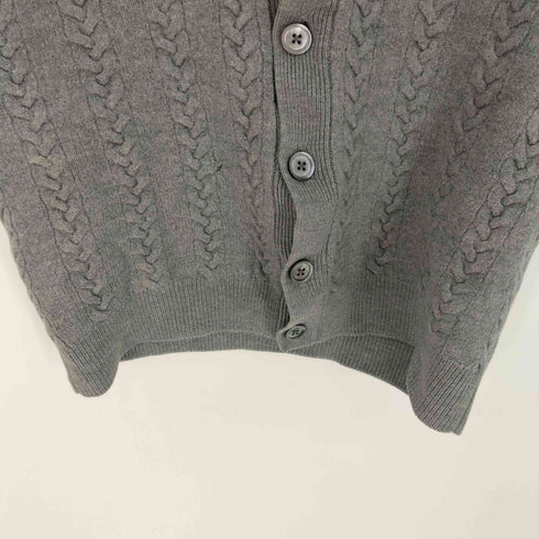 ブルックスブラザーズ BROOKS BROTHERS 香港製 saxxon wool ケーブル編み Vネックニットベスト メンズ JPN:M