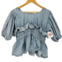 パピエ papier denim louise blouse レディース