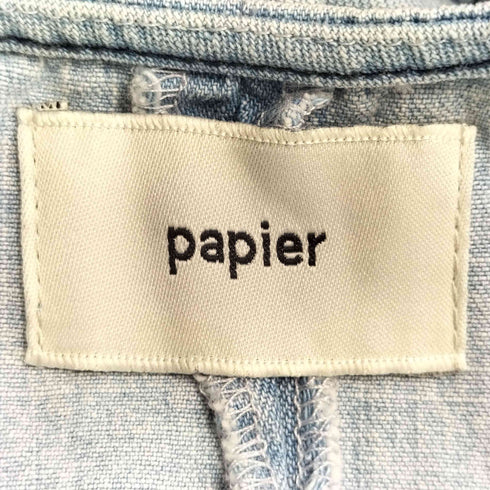 パピエ papier denim louise blouse レディース