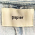 パピエ papier denim louise blouse レディース