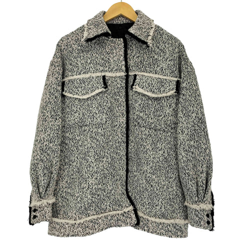 アメリ AMERI OTONA MUSE FRINGE TWEED OVER JACKET レディース FREE