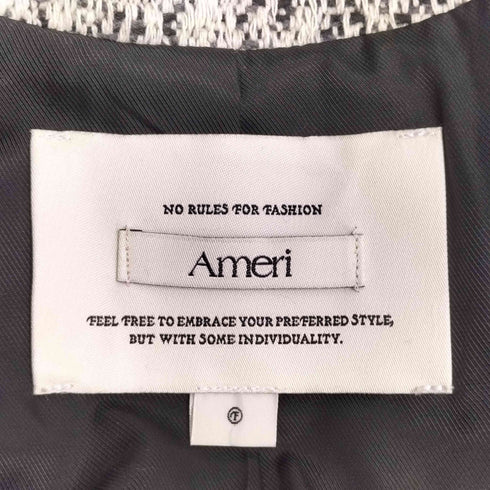 アメリ AMERI OTONA MUSE FRINGE TWEED OVER JACKET レディース FREE