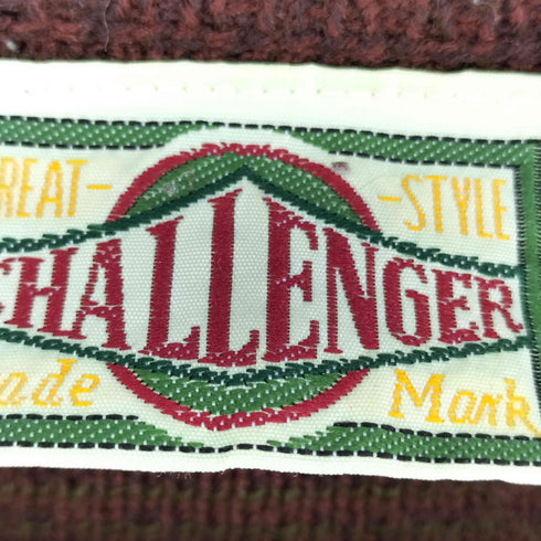 CHALLENGER カモ刺繍デザインアクリルニットセーター レディース 4