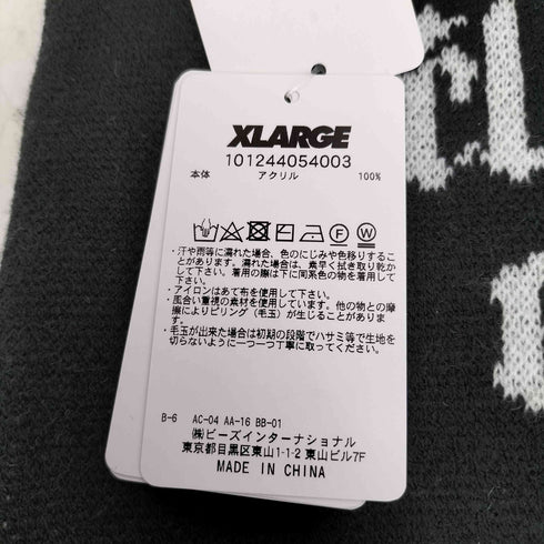 エクストララージ XLARGE 24AW JACQUARD ロゴ スカーフ マフラー メンズ ONE SIZE