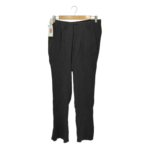 テットオム TETE HOMME プリーツデザイン フレア スラックスパンツ メンズ L