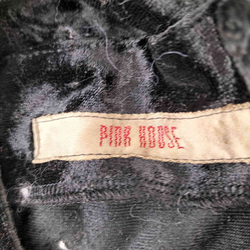 ピンクハウス PINK HOUSE バックボタン ベロアワンピース レディース