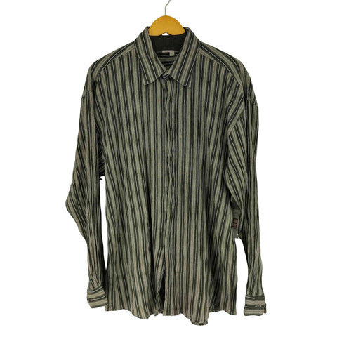 エリオット elliott レーヨン混 ストライプ L/S シャツ メンズ import:XL