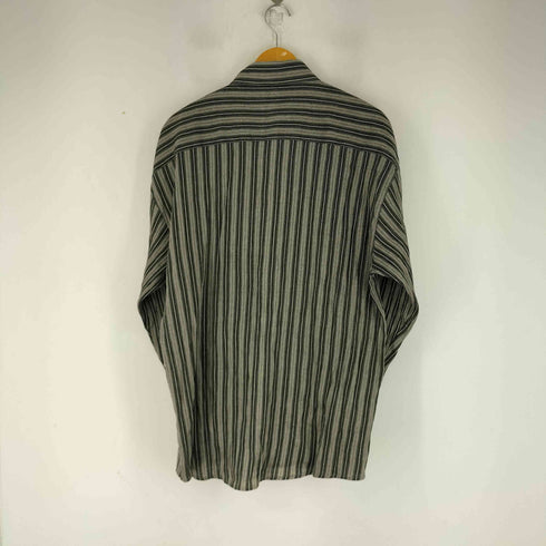 エリオット elliott レーヨン混 ストライプ L/S シャツ メンズ import:XL