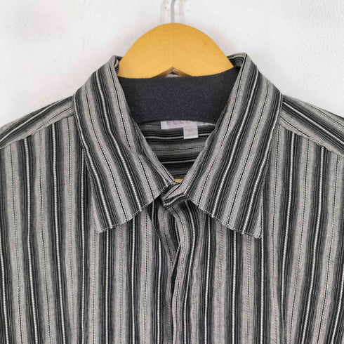 エリオット elliott レーヨン混 ストライプ L/S シャツ メンズ import:XL