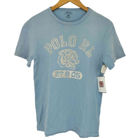 ポロラルフローレン POLO RALPH LAUREN 3段 フロッキープリント クルーネックTシャツ メンズ JPN:M
