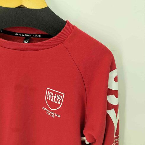 エスワイサーティトゥー SY32 by SWEET YEARS SHIELD LOGO P/O CREW メンズ JPN:M