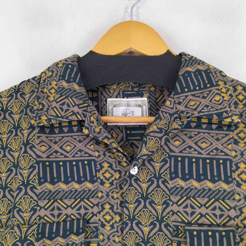 フリークスストア FREAKS STORE インド製 バティック柄 S/S 開襟シャツ メンズ JPN:M