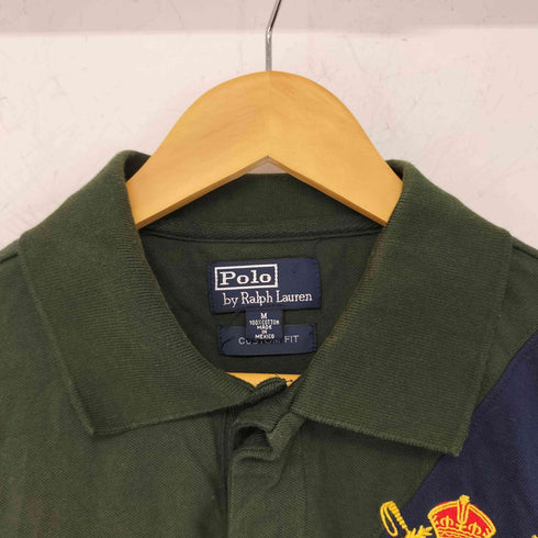 ポロバイラルフローレン Polo by RALPH LAUREN エンブレム ポニー ナンバリング S/Sポロシャツ CUSTOM FIT メンズ JPN:M