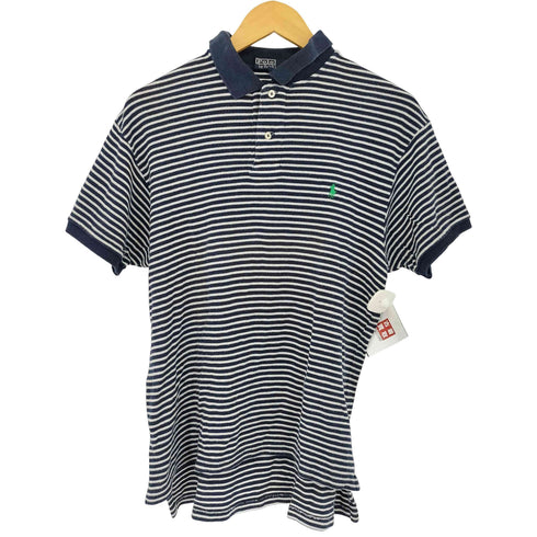 ポロバイラルフローレン Polo by RALPH LAUREN スモールポニー刺繍 ボーダー ポロシャツ メンズ JPN:L