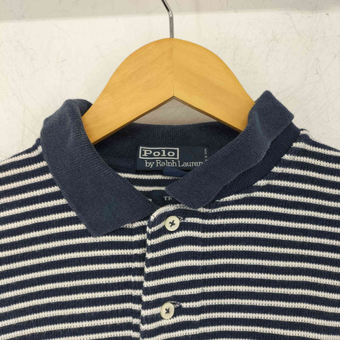 ポロバイラルフローレン Polo by RALPH LAUREN スモールポニー刺繍 ボーダー ポロシャツ メンズ JPN:L