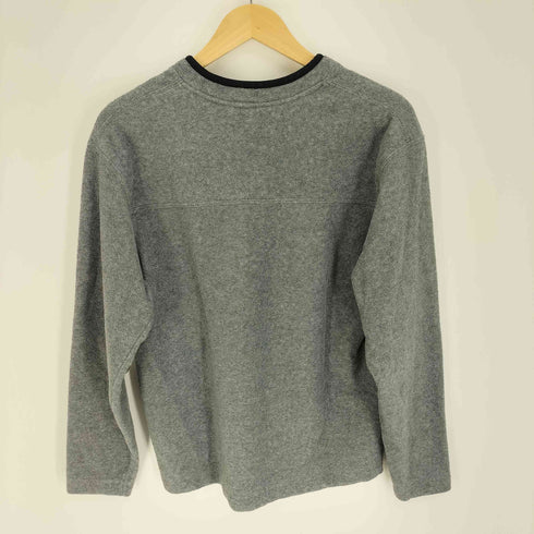 ギャップ Gap 90-00S OLD デカタグ 韓国製 Vネック 裏起毛 フリース地 プルオーバー スウェット メンズ import:XS