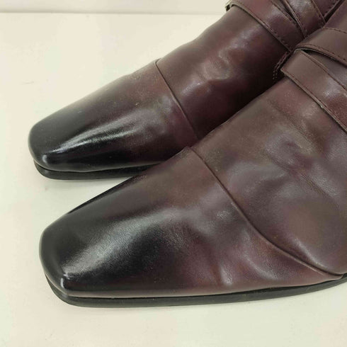 RICHARD SMITH モンクストラップ ポインテッドトゥ レザーシューズ メンズ 26.5cm
