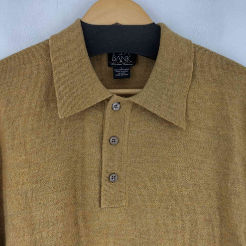 ジョスエーバンク Jos A Bank ウールハーフボタンニット メンズ import:L