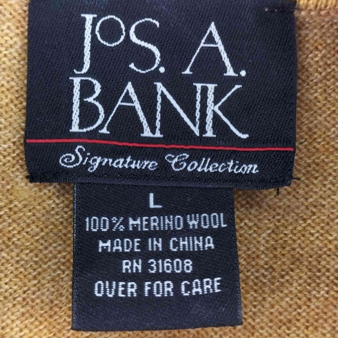 ジョスエーバンク Jos A Bank ウールハーフボタンニット メンズ import:L