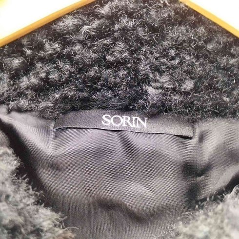 ソリン SORIN Synthetic Fur Lace-up Cardigan レディース 38