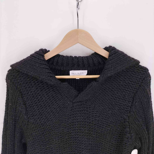 ポールアンドジョー PAUL&JOE キーネック ウール プルオーバーニット レディース JPN:S