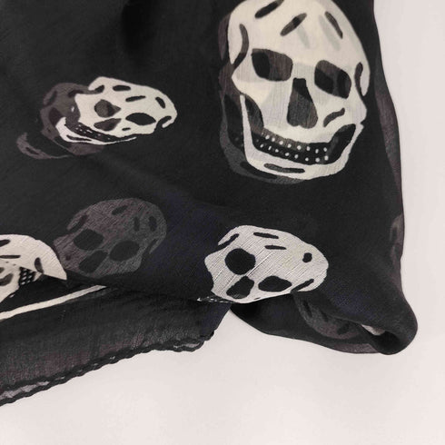 アレキサンダーマックイーン Alexander McQueen シルク100総柄スカーフ メンズ