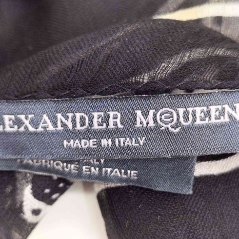 アレキサンダーマックイーン Alexander McQueen シルク100総柄スカーフ メンズ